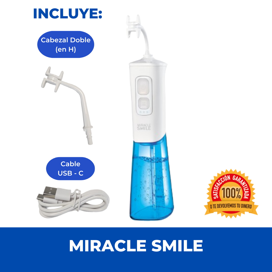 Miracle Smile - Irrigador dental doble