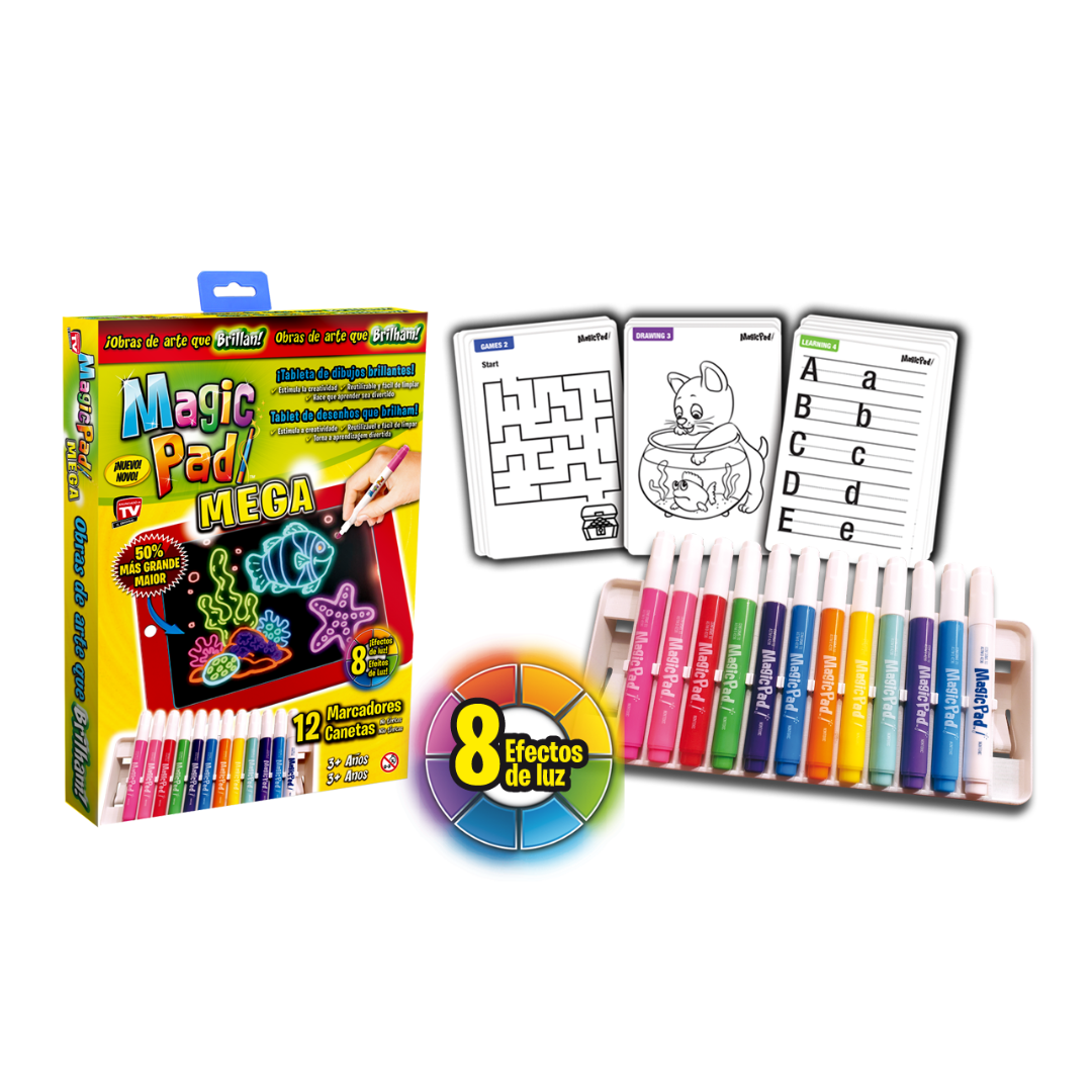 Magic Pad - Tableta de dibujo luminoso para creatividad sin límites
