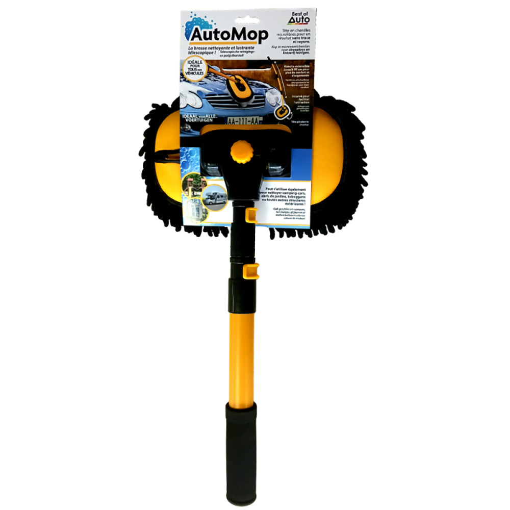 Auto Mop - cepillo telescópico para limpiar y encerar el coche