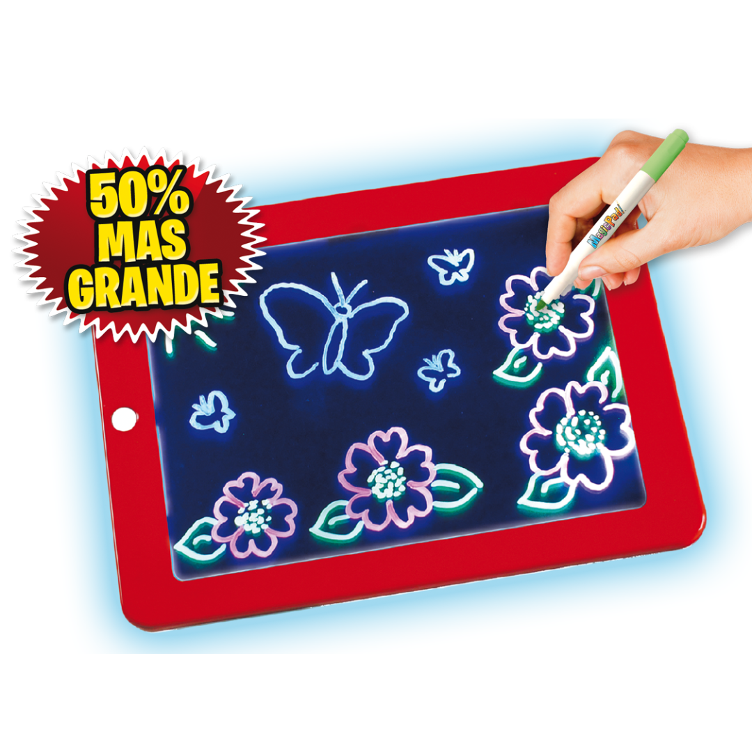 Magic Pad Mega - Tableta de dibujo luminoso para creatividad sin límites