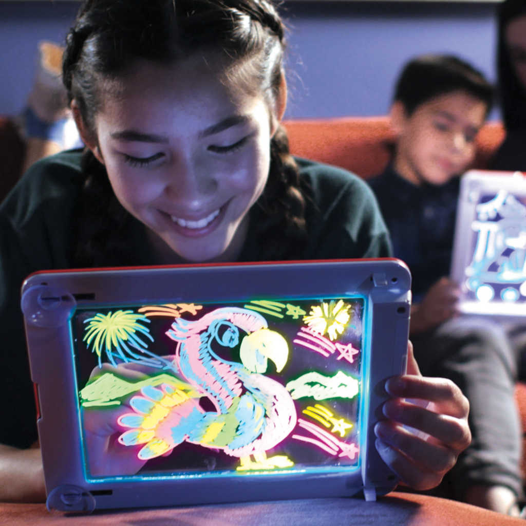Magic Pad – Tábua de desenho luminosa para criatividade sem limites