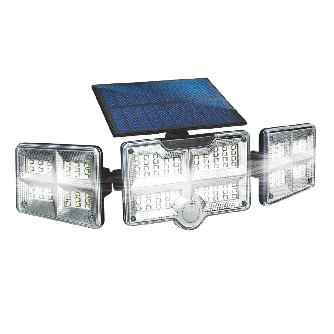 Beyond Bright X3 - Proyector LED solar con sensor de movimiento