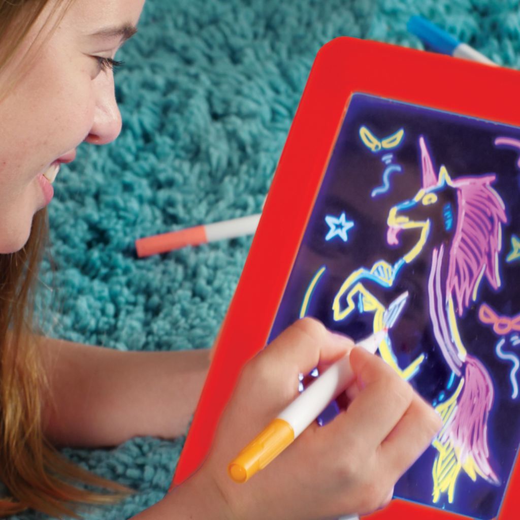 Magic Pad – Tábua de desenho luminosa para criatividade sem limites