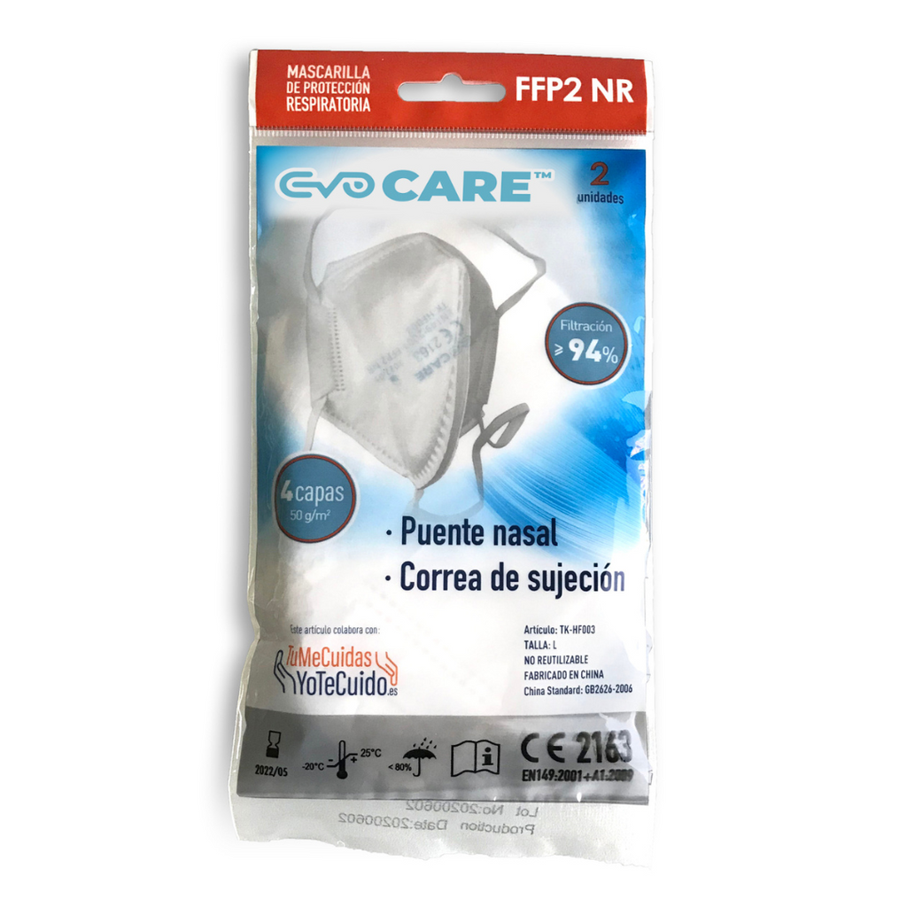 Máscara FFP2 NR com Fita de Fixação (Pack 2 unidades)