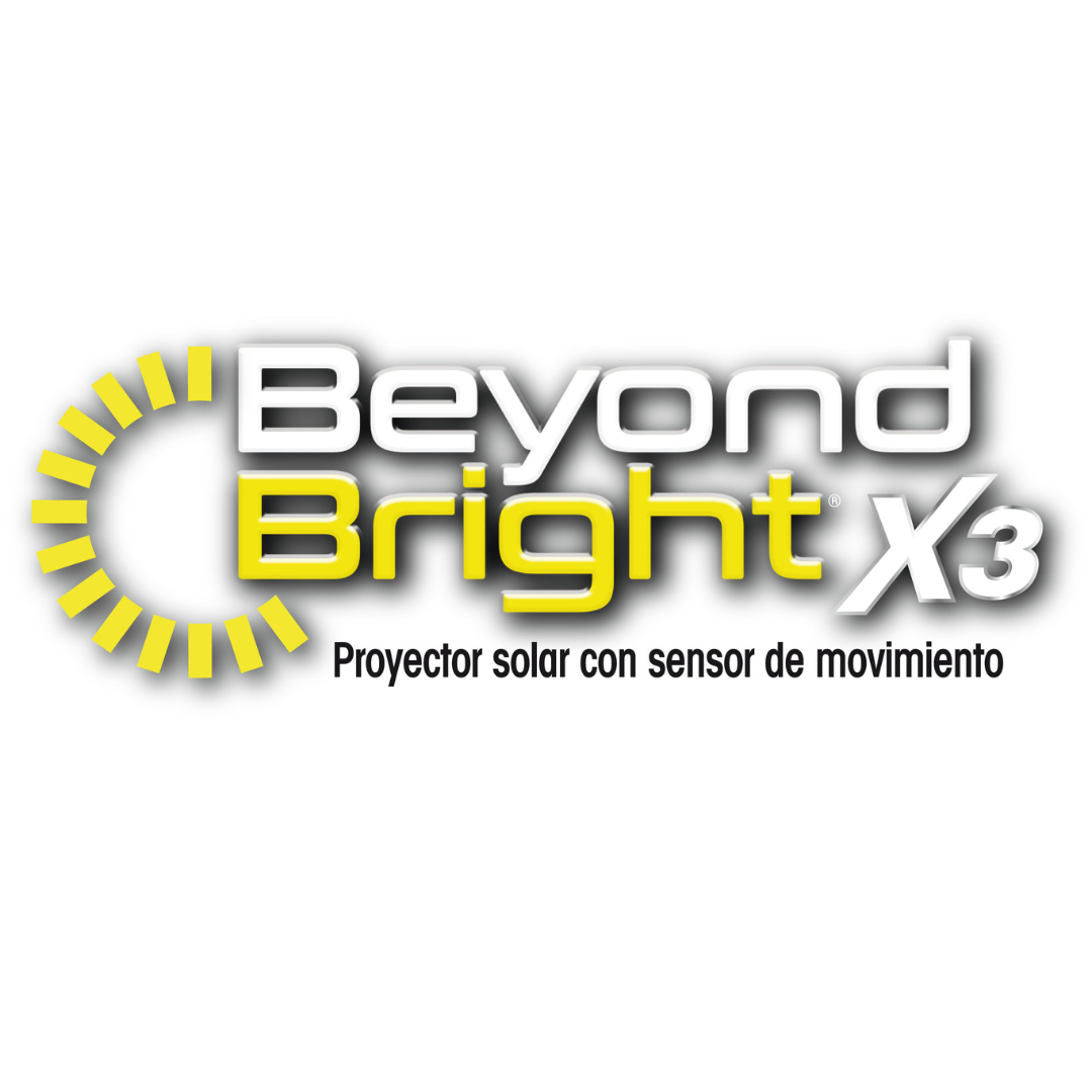 Beyond Bright X3 - Proyector LED solar con sensor de movimiento