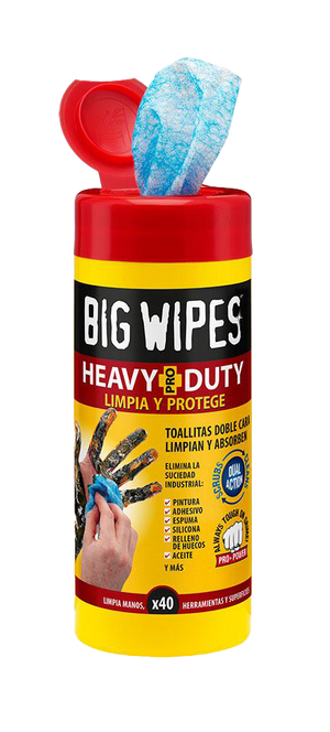Big Wipes - toallitas que desincrustan y limpian las manos
