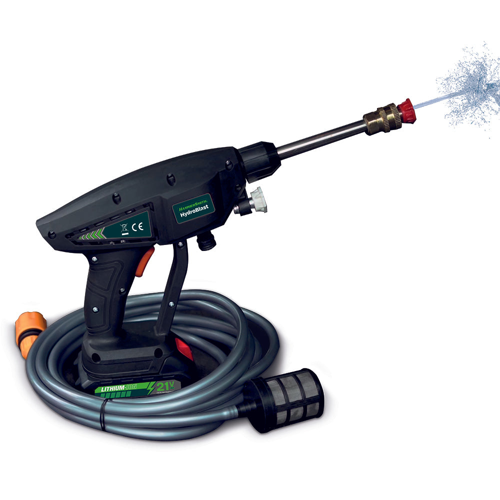 HydroBlast Pistola de Agua a Presión Inalámbrica 21V – Limpieza sin Límites